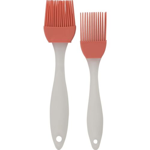 Excellent Houseware Set aus zwei Backpinseln, Silikon/Kunststoff, 20/17 cm, rot 135764163