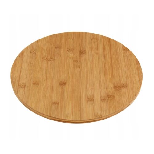 Platou servire rotativ Excellent Houseware, bambus, 35 cm, maro 135764215