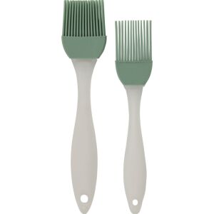 Excellent Houseware két darabos ecsetkészlet, szilikon/műanyag, 20/17 cm, zöld 135764246 - Konyhai ecset