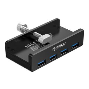 Orico MH4PU-P USB3.0 4 portos HUB alumínium, aktív, fekete 135765830 - Orico