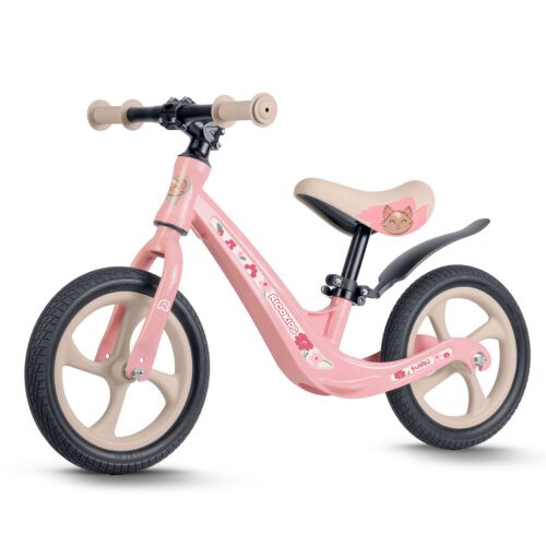 Ricokids FUNNU ružový balančný bicykel, nastaviteľná výška sedadla