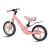 Ricokids FUNNU balančný bicykel, ružový, s nastaviteľným sedadlom a pneumatikami odolnými proti prepichnutiu
