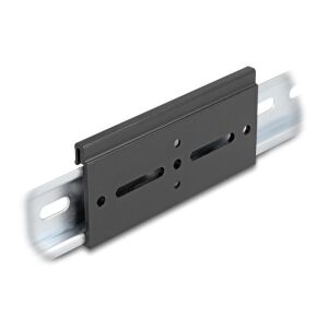 Delock Alumínium beépítő csipesz DIN sínhez 100,0 x 47,8 mm ezüst fekete