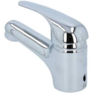 Tebisa Chrom Einhebel-Waschtischarmatur mit festem Auslauf - Wasserhahn