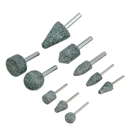 DENZEL 10 db-os csiszolófej készlet (PShM) fúrógéphez, szár 6mm 135774030