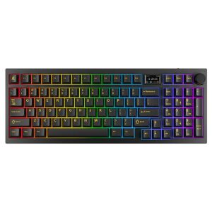 AVAX GM03 PRO 98% HUN Gasket RGB tri-mode mechanikus (Gateron barna switch) billentyűzet 135779362 - AVAX