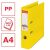 Esselte Standard Vivida Gelb A4 Ringordner mit PP-Einband und Kapazitätsinformationen
