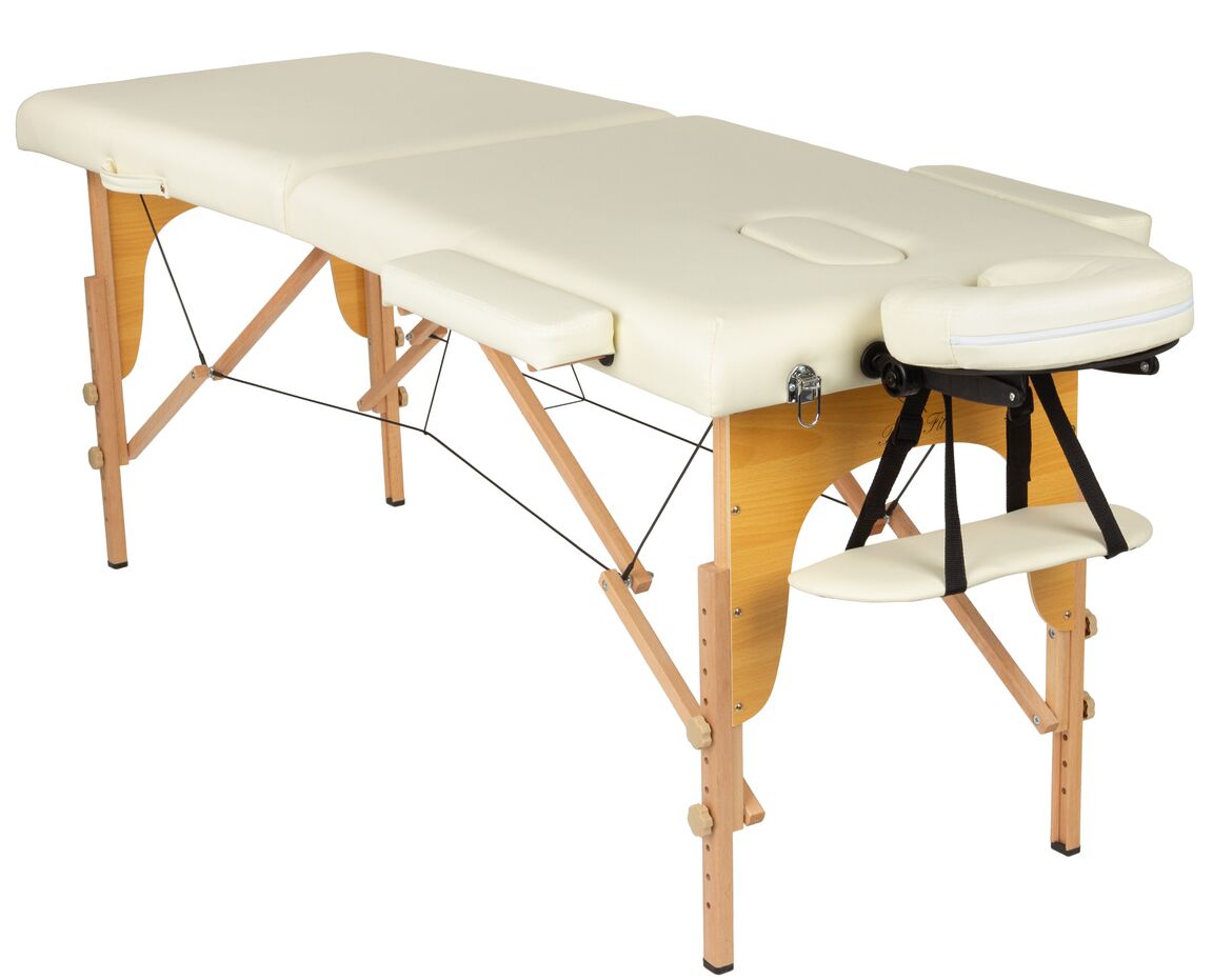 BodyFit 2 zónás fa Masszázságy - Bézs