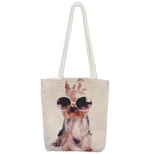 Aranyos Kutyamintás Gobelin Válltáska s Yorkshire teriérom v slnečných okuliaroch - Tašky na rameno