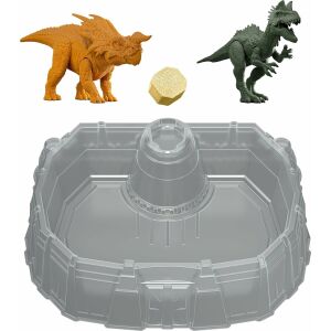 Arena walki Jurassic World Dino Reveal z figurkami dinozaurów i gąbką - Figura, DIY, Pojazd zdalnie sterowany, Deskorolka elektryczna, Zabawkowy karabin, nabój, Samochód do gier, Autostrada i parking i Figurka bajkowego bohatera