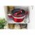 Berlinger Haus Burgundy cookware set with detachable handle stored in kitchen cabinet