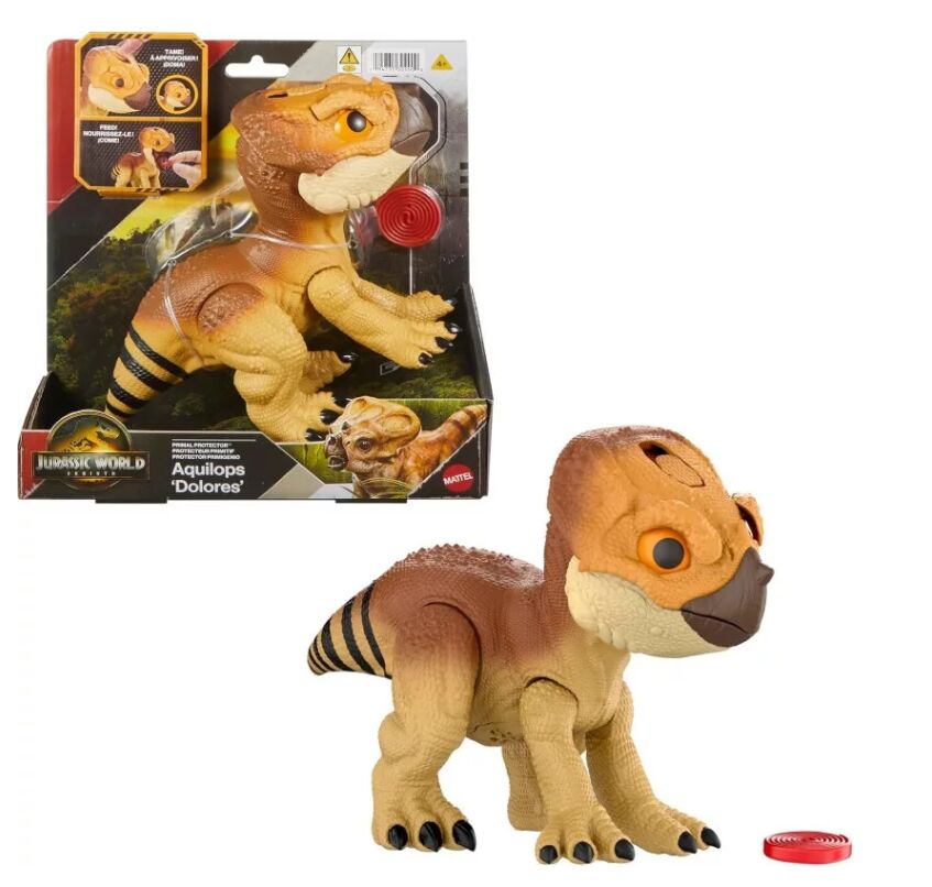 Jurassic World Saga: Újjászületés - Aquilops Dolores interaktív Dinó