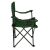 Scaun de pescuit pliabil verde LUARO cu suport pentru pahar, vedere laterală