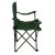 LUARO zöld összecsukható horgászszék pohártartóval, oldalnézet