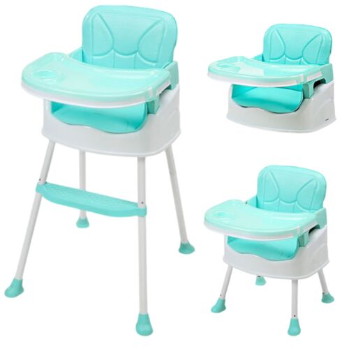 Pepita Pappo 3in1 Convertible High Chair - Blue, multiple configurations