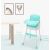 Pepita Pappo 3in1 High Chair - Blue, dimensions infographic