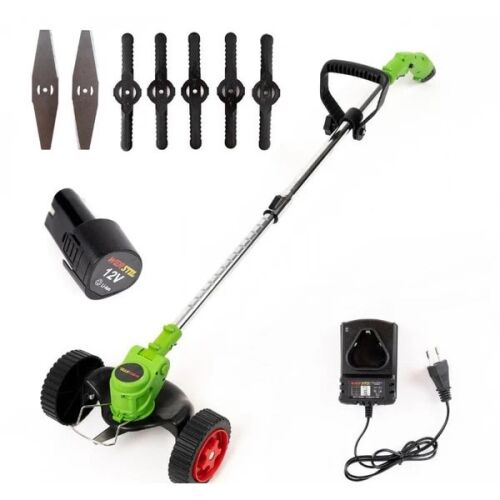 PENDAN 12V Акумулаторна косачка за трева с колела, батерия и зарядно