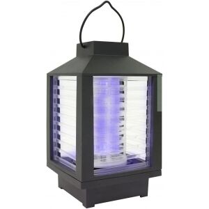 Napelemes Szúnyogirtó Lámpa - Kerti LED, UV védelem, ABS, Fekete