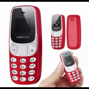L8STAR Mini Telefon Mobil - Roșu, Dual SIM, Radio FM, Bluetooth - Telefoane mobile