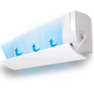 Klíма терельо дефлектор за климатик, бял регулируем дефлектор за студен въздух, пренасочващ въздушния поток - Добавка за климатик