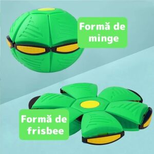 2 az 1-ben Labda és Frizbi Játék - Zöld, 23 cm