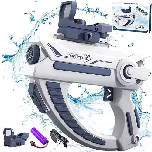 Elektromos vízipisztoly akkumulátorral és tartozékokkal, 7-10m hatótáv