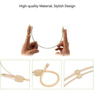 Microfon wireless Xiaokoa N80B tip cască, 2.4G, negru, ținut în mâini, detalii de aproape - Routere Wi-Fi, adaptoare