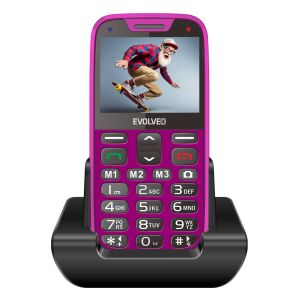 Evolveo EP-601 EasyPhone XR Nagy nyomógombos telefon - Rózsaszín