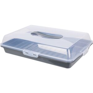 Servírovacia a prepravná miska na koláče Excellent Houseware, polypropylén, 44x31x10 cm, sivá 135856601 - Servírovacie misky