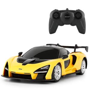 Távirányítós autó Mclaren Senna sárga, méretarány 1:24