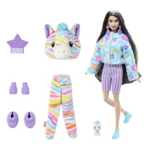 Barbie baba, Reveal Box, Zebra, 10 meglepetés