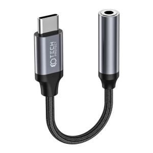 Tech-Protect UltraBoost kábel Type-C to Jack, Black 135866578 - Tech-Protect