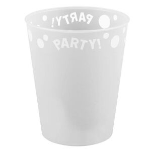 Fehér műanyag pohár, 250 ml-es eldobható pohár - Műanyag pohár