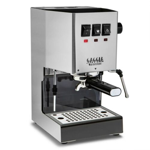 Gaggia Classic E24 eszpresszó kávéfőző, rozsdamentes acél kivitel - Presszó karos kávéfőző