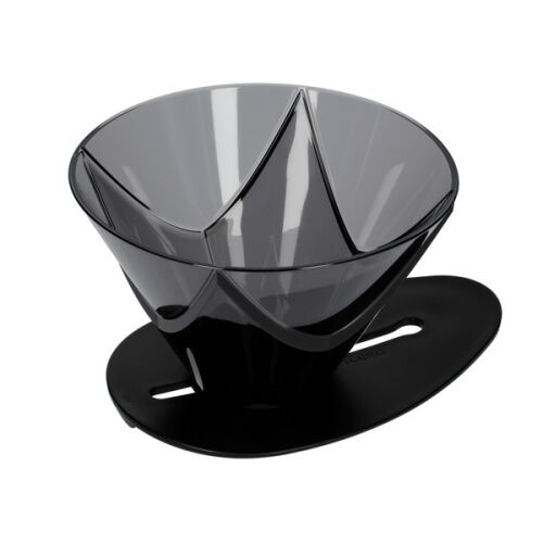 Hario V60-02 MUGEN One Pour Dripper, műanyag, fekete