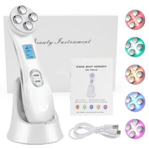 Aparat pentru tratament facial CRISTALIS SALE EMS cu microcurenți și terapie LED, anti-îmbătrânire și întinerire a pielii - Dispozitiv de îngrijire facială