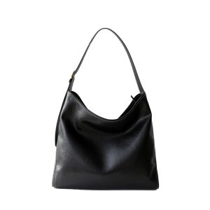 Dollcini schwarze Leder Umhängetasche für Damen - Handtaschen