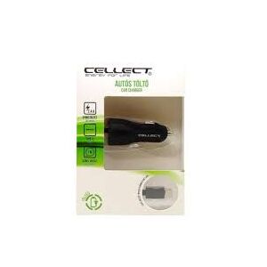 Cellect 2.4A Type-C Autós Töltő - 1m Kábel 135925044 - Autós töltő