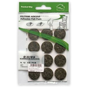 csúsztatófilc öntap.Ř22 barna (12db) - JKH