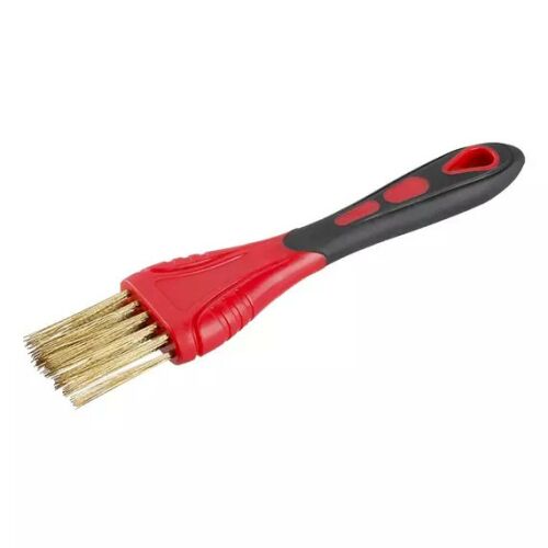 FESTA Kézi drótkefe 200mm, műanyag nyél, sárgaréz sörtékkel - piros 135925083