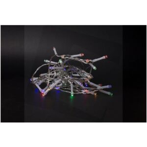 ENTAC Karácsonyi IP44 fényfüzér 48 LED időzítővel színes 4m (3AA) 135925457 - Fényfüzér