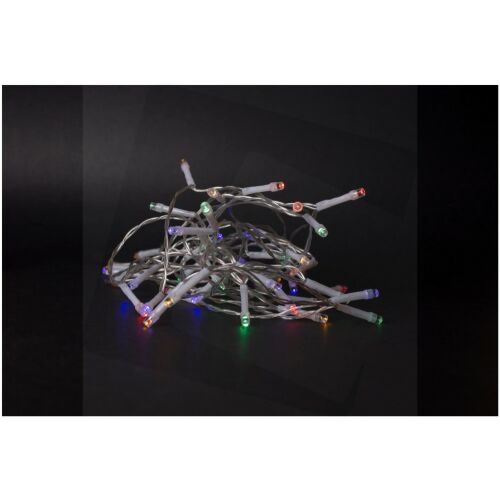 ENTAC Karácsonyi IP44 fényfüzér 48 LED időzítővel színes 4m (3AA) 135925457