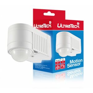 UltraTech mozgásérzékelő, infravörös 300/1200W 360° fehér