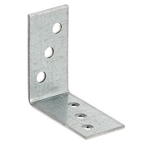 Sarokösszekötő lemez perforált 40*40*20/2mm horganyzott (ET) 135925609 - Sarokvas & Szegletvas