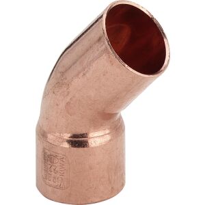 VIEGA 95040 forrasztható réz ív 1 tokos 45°/22mm