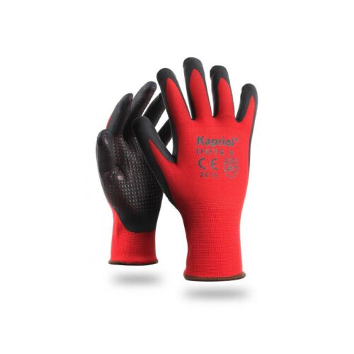 KAPRIOL Dots védőkesztyű, piros, méret: 10 135926065