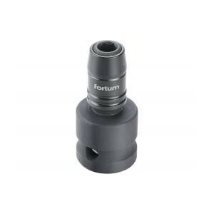FORTUM Adapter, impakt 1/4" bitek gépi befogásához, gyorskioldóval, hossz: 49mm 135928112 - Fúrók és csavarozó kiegészítő