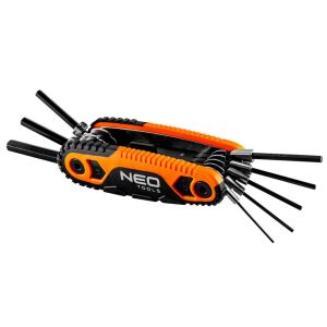 Neo Tools IMBUSZKULCS KÉSZLET, összecsukható 1.5, 2, 2.5, 3, 4, 5, 6, 8mm, 8 részes 135928506 - NEO Tools