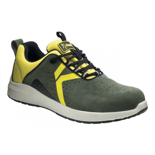 KAPRIOL Pilot munkavédelmi cipő S1-P SRC, zöld/sárga, méret: 46