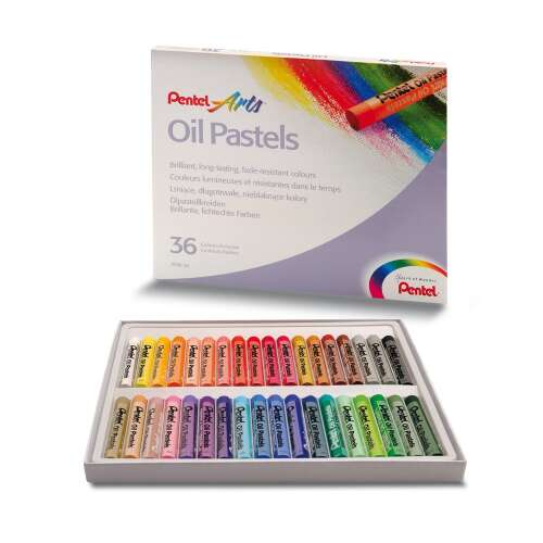 Set cretă pastel de ulei, phn-36u pentel, 36 culori